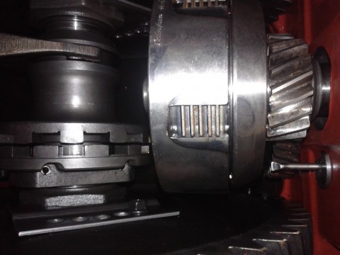 vue embrayage multidisque arbre moteur enlevé