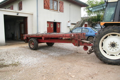 Sortie de la remorque